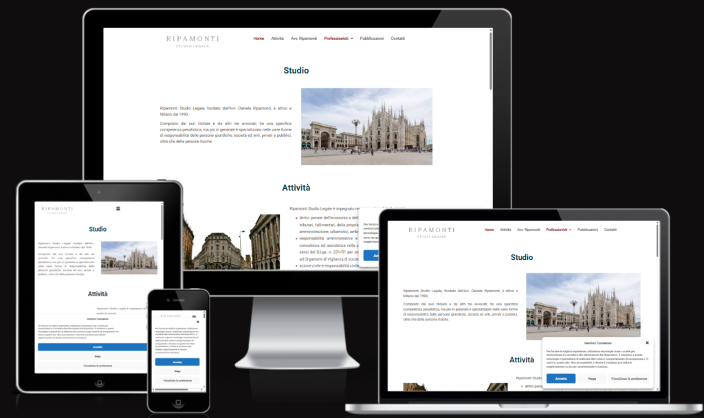 Sito web Studio Legale Ripamonti