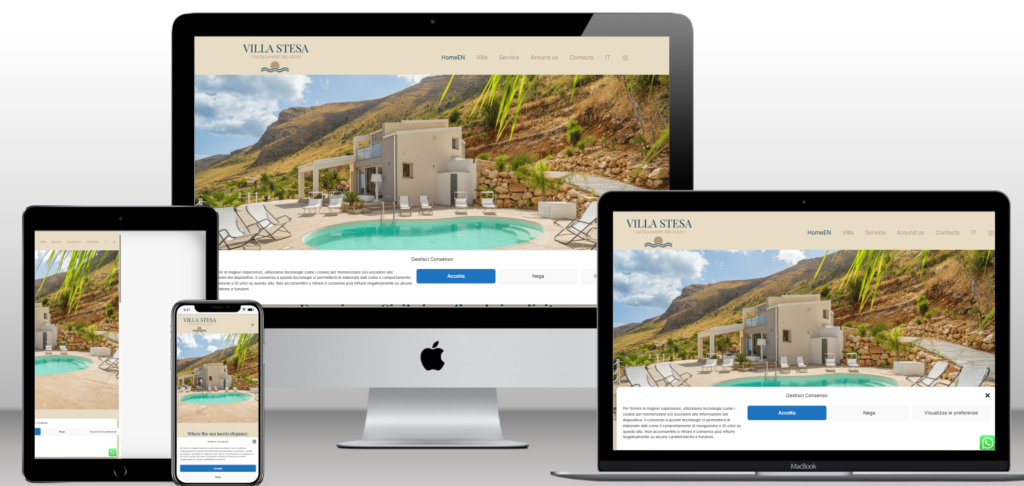 Realizzazione Sito web Villa Stesa