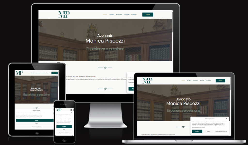 Realizzazione sito per Studio Legale Piscozzi Milano
