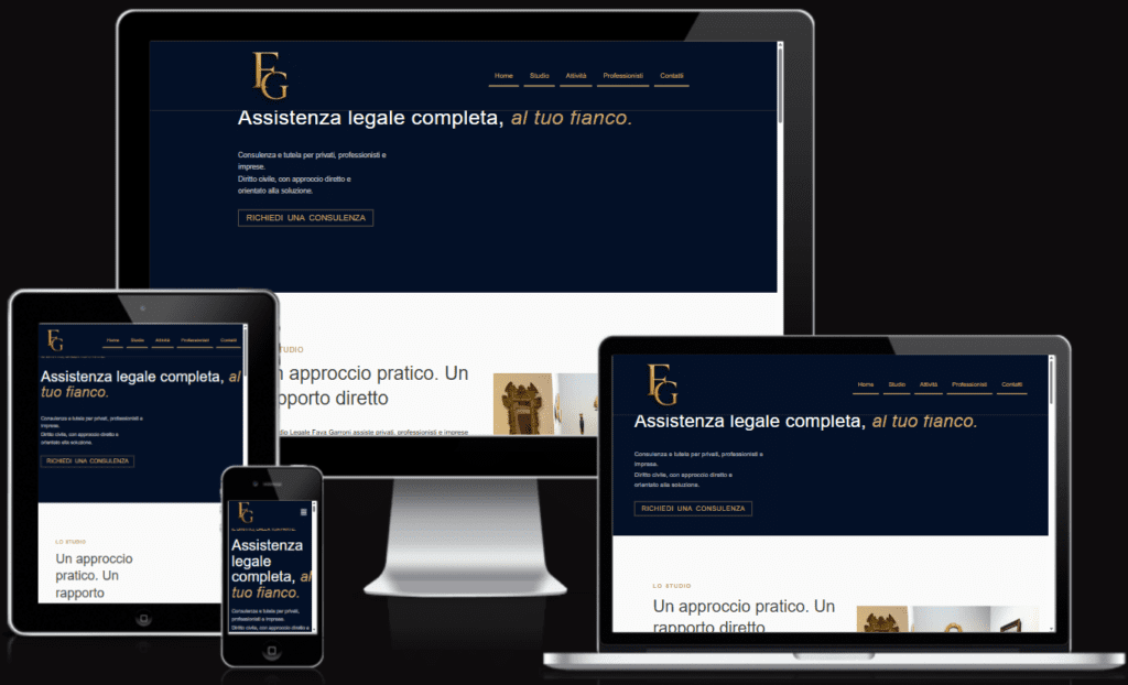 Realizzazione sito web Studio Legale Fava Garroni Roma