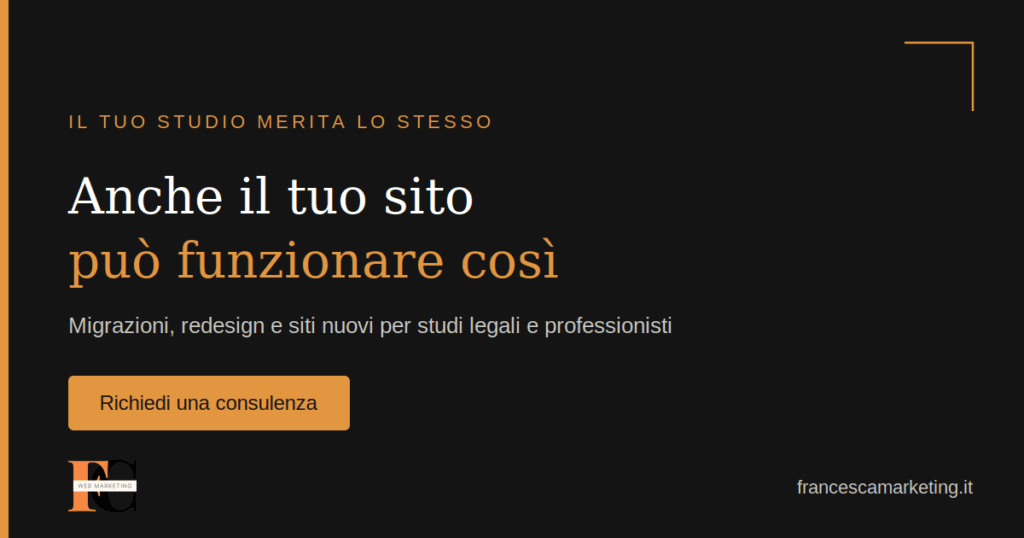 Contatta Francesca Web Marketing