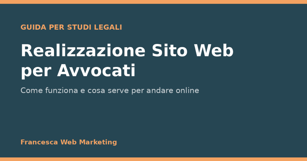 Realizzazione sito web per Studi Legali e Avvocati
