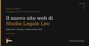 Migrazione e realizzazione del sito web dello Studio Legale Leo