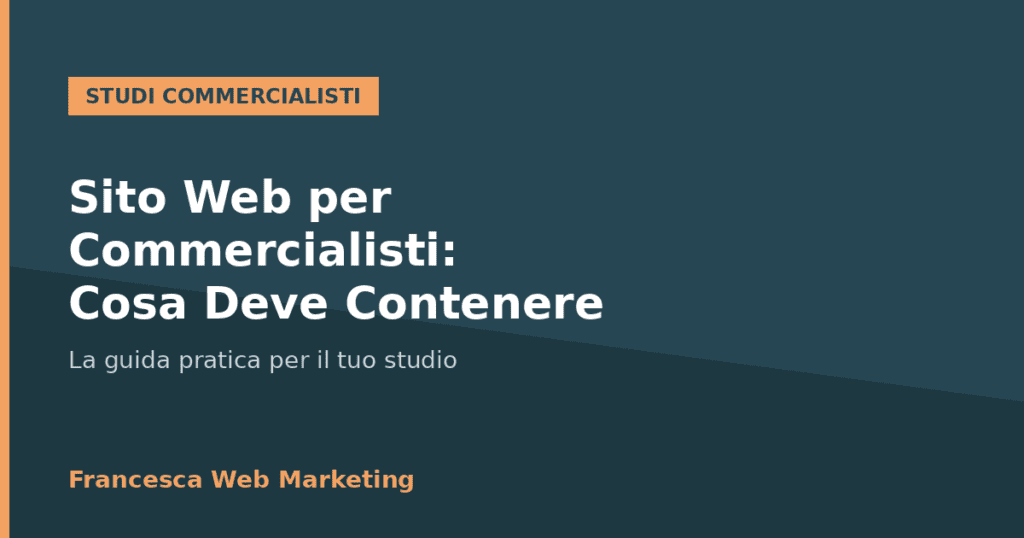 Sito web commercialisti: cosa deve contenere