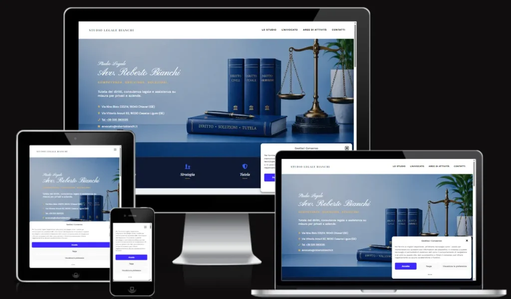 Realizzazione sito web per Studio Legale a Genova dell'Avvocato Roberto Bianchi