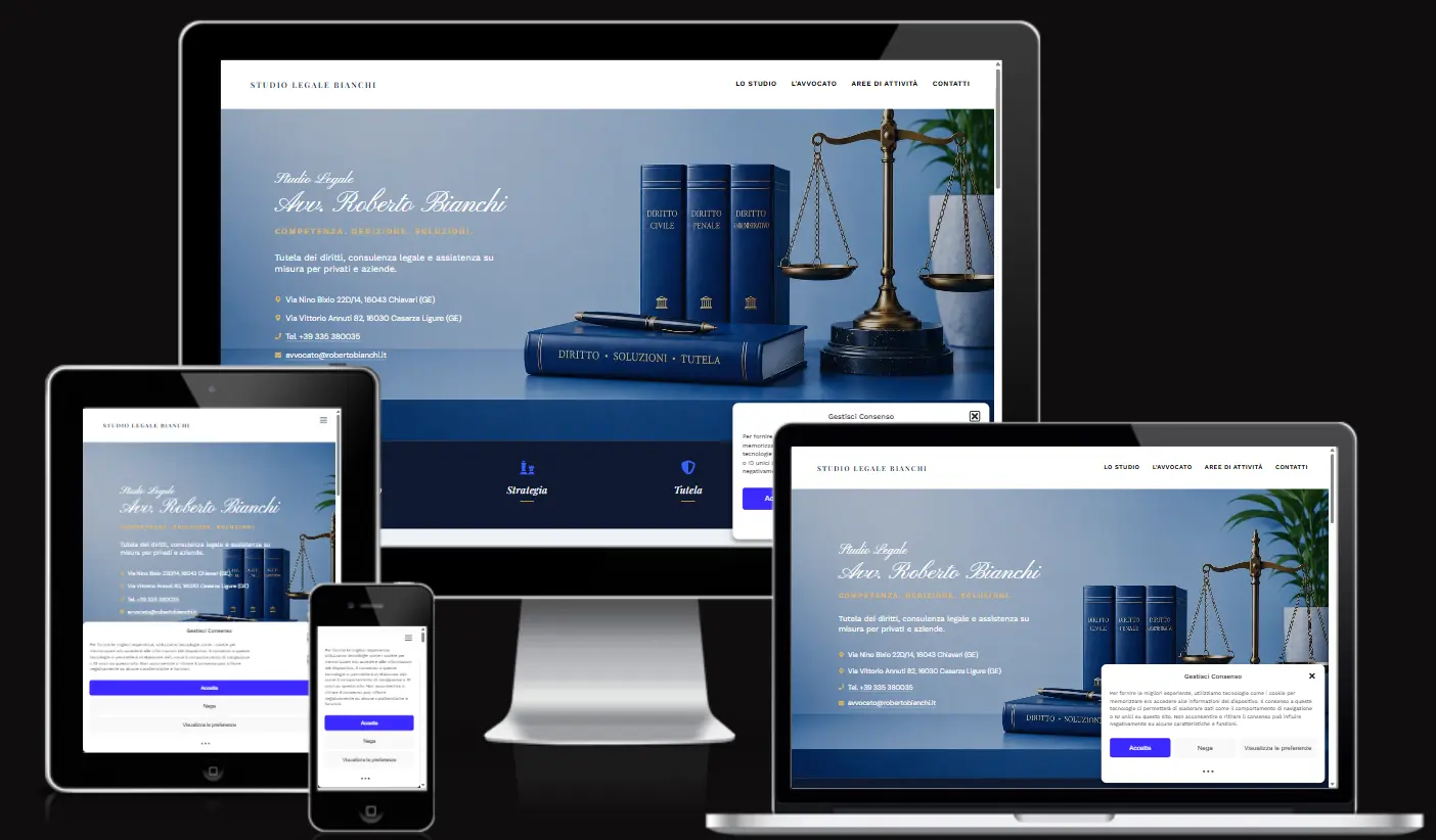 Sito Web per Studio Legale a Chiavari | Avvocato Roberto Bianchi