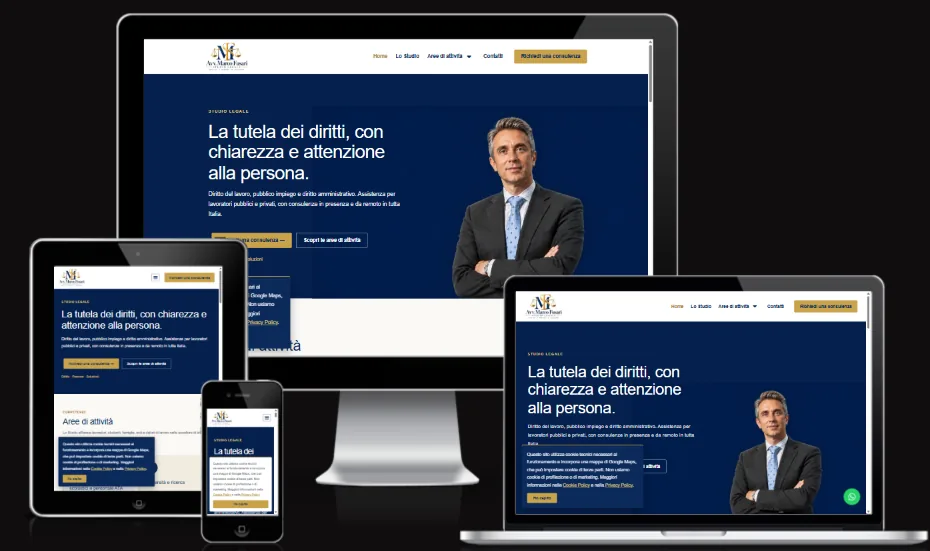 Sito Web per Studio Legale a Milano | Avvocato Marco Fusari